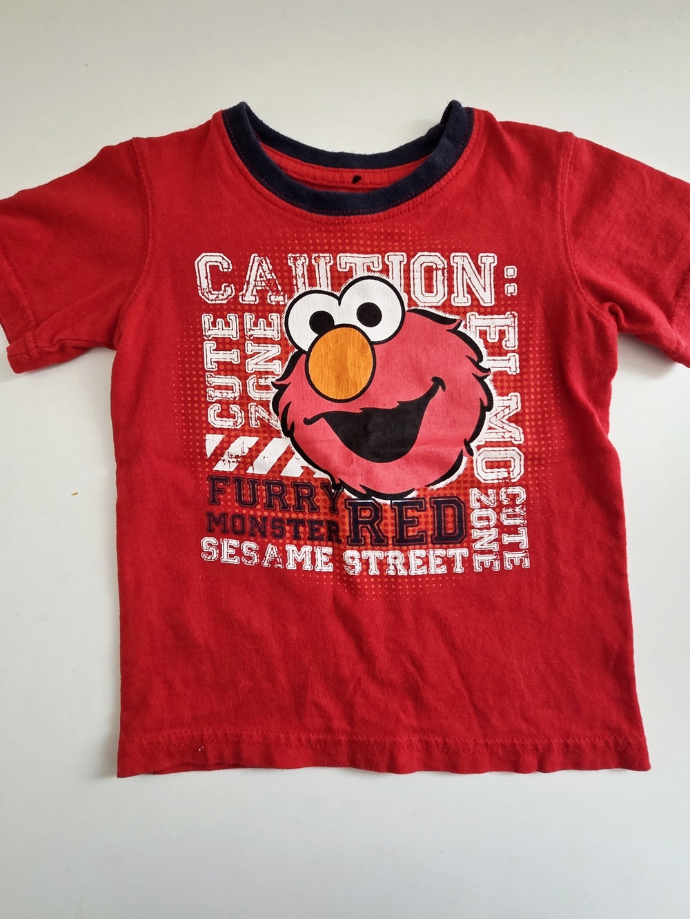 Sesame Street Elmo Graphic Red Short Sleeve Tee